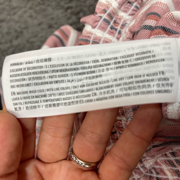 Hollister California pink white ultra high-rise elastic waist pull-on shorts XS - Picture 10 of 15